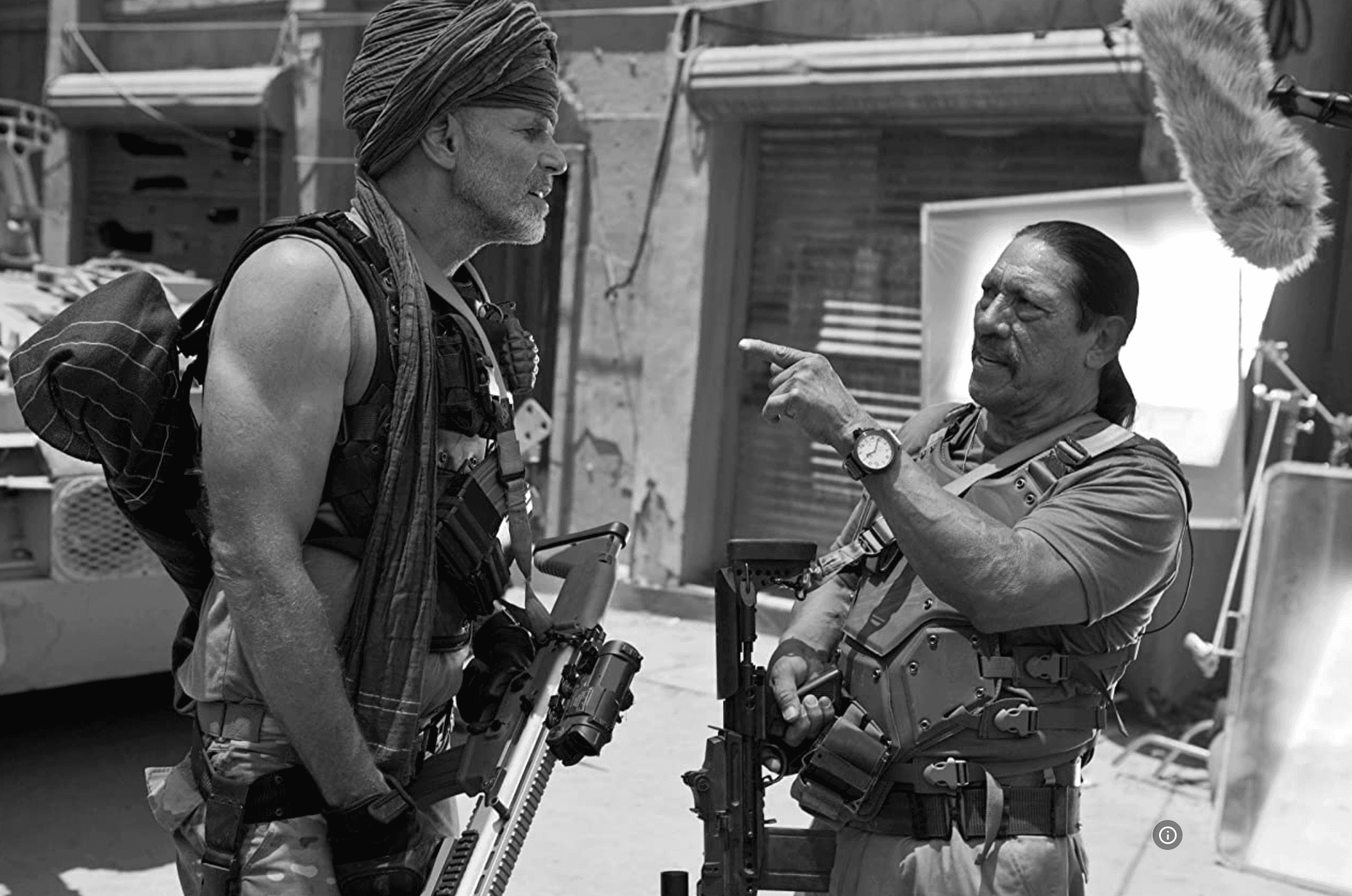 Director working on set